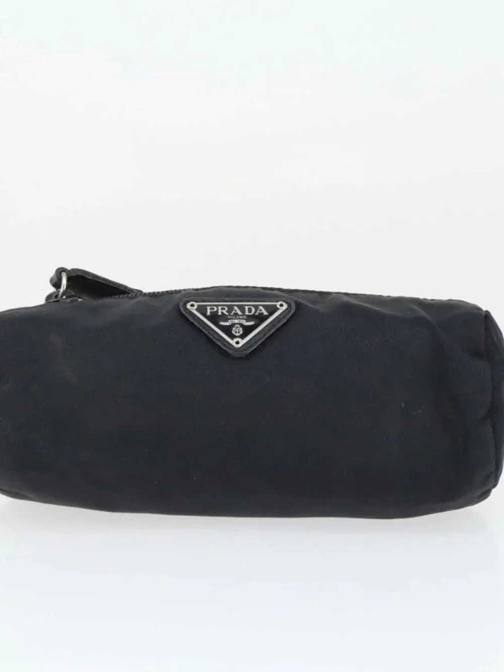 PRADA Sports Pouch Nylon 6 Set Brown Black Light blue Auth 165132